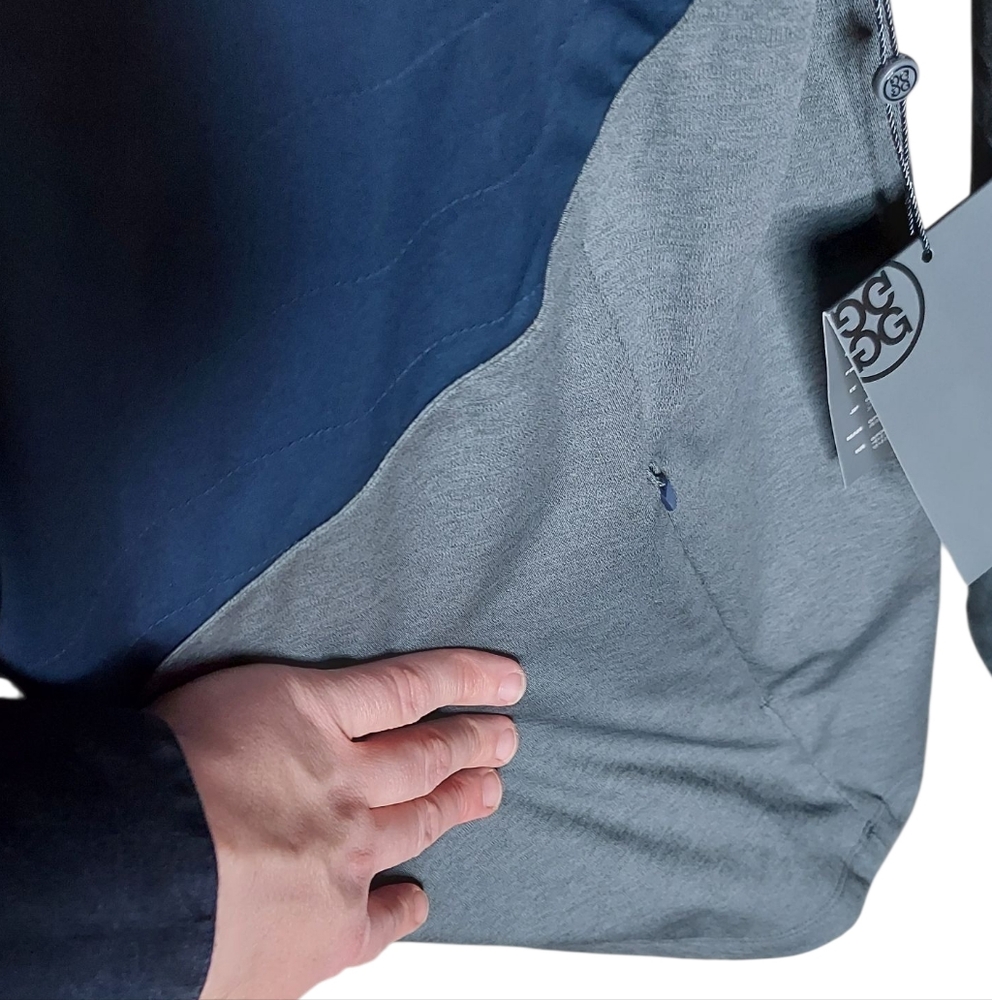 G/FORE Blue and Gray Performance Jacket - Picture 4 of 16